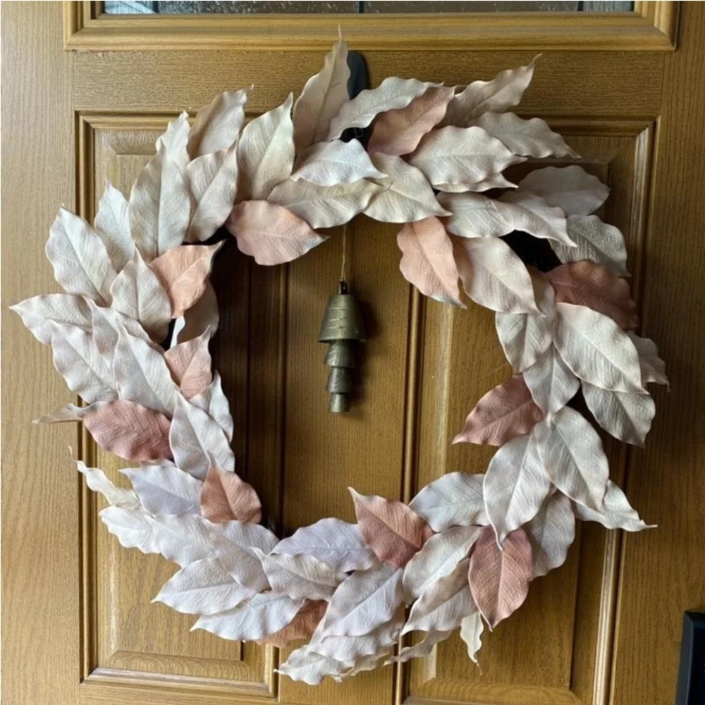 Studio McGee Nuetral Leaf Wreath Threshold
